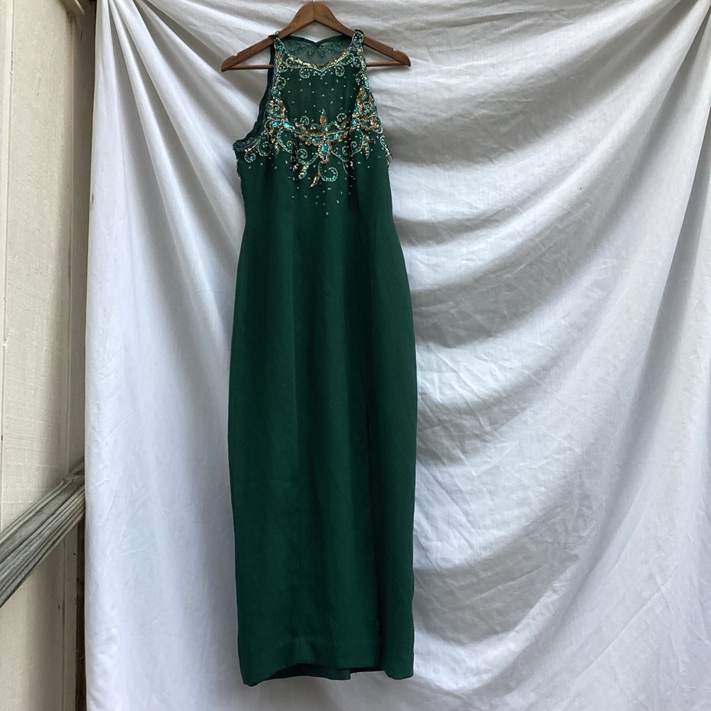 Elegant Green Maxi Dress